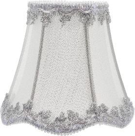 Baluue Clip on Lamp Shade Small Lampshade Burlap Chandelier Shades