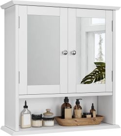 Wall-Mounted Storage Cabinet with Magnetic Lock, Waterproof Space-Saving Organizer for Bathroom, Kitchen, and Home Use